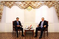 سراج الدين مهر الدين وفلاديمير ناروف يبحثان قضايا التعاون بين طاجيكستان وأوزبكستان