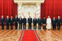 رئيس جمهورية طاجيكستان إمام علي رحمان يتسلم أوراق اعتماد 10 سفراء جدد لدول أجنبية