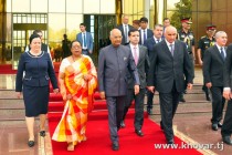 رام نات کوویند، رئیس جمهوری هند با سفر دولتی به جمهوری تاجیکستان تشریف آورد