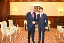 دیدار و گفتگوی وزیران امور خارجه تاجیکستان و قرقیزستان در آستانه