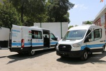 یک سازمان جمهوری ترکیه دو آمبولانس ویژه به وزارت بهداشت و حفظ اجتماعی اهالی تاجیکستان اهدا کرد