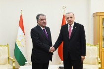 امامعلی رحمان، رئیس جمهور جمهوری تاجیکستان با رجب طیب اردوغان، رئیس جمهور جمهوری ترکیه دیدار و گفتگو کردند