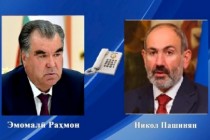 امامعلی رحمان، رئیس جمهور جمهوری تاجیکستان با نیکول پاشینیان، نخست وزیر ارمنستان گفتگوی تلفنی انجام دادند