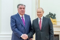 امامعلی رحمان، رئیس جمهور جمهوری تاجیکستان با ولادیمیر پوتین، رئیس جمهور فدراسیون روسیه دیدار و گفتگو کرد