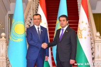 نشست گسترده هیئت های مجلس ملی مجلس عالی جمهوری تاجیکستان و سنای پارلمان جمهوری قزاقستان برگزار شد