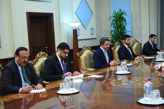 Встреча Лидера нации с Министром иностранных дел и международного сотрудничества ОАЭ Шейхом Абдулло бин Зайид Оли Нахайяном