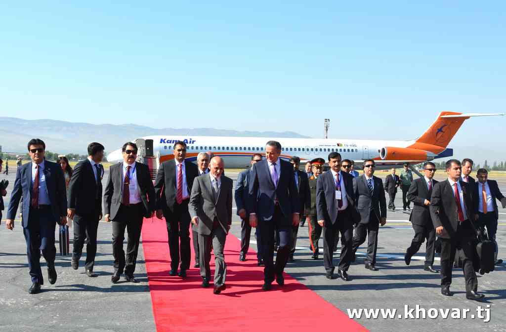 Президент Афганистана Мухаммад Ашраф Гани прибыл с рабочим визитом в Таджикистан 06 07 2017