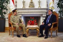 لقاء رئيس جمهورية طاجيكستان مع القائد الباكستناى رحيل شريف
