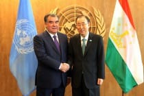 انتخاب رئيس طاجيكستان و اعترافه عضوا فى” الفريق رفيع المستوى حول المياه”