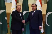 لقاء رئيس جمهورية طاجيكستان مع محمد نواز شريف