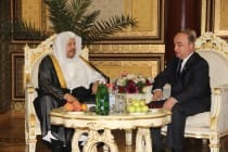 شكورجان ظهوروف يجتمع مع رئيس مجلس الشورى بالمملكة العربية السعودية عبد الله بن محمد بن إبراهيم آل الشيخ