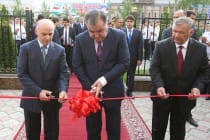 حضور رئيس طاجيكستان فى حفل تدشين مبنى مفتشية ضرائب مدينة وحدت
