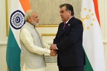 زعيم الأمة يبحث العلاقات الطاجيكية الهندية مع رئيس الوزراء الهندى ناريندرا مودي