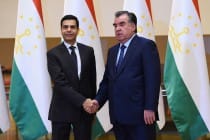 لقاء رئيس جمهورية طاجيكستان إمام علي رحمان مع نائب الأمين العام لمنظمة الأمم المتحدة، غيان شاندرا أشاريا