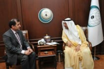 سفير طاجيكستان لدى المملكة العربية السعودية يقدم أوراق إعتماده لأمين عام منظمة التعاون الإسلامى