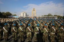 احتفالات بمرور الذكرى ال25 للاستقلال الدولة لجمهورية طاجيكستان في ساحة دوستي بعاصمة دوشنبه