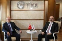 سفير طاجيكستان فى تركيا يبحث تطوير العلاقات التجارية مع رئيس وكالة التعاون والتنسيق التركية