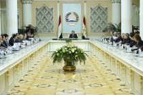 الجلسة السابعة عشر للمجلس الإستشارى في ظل رئيس جمهورية طاجيكستان عن تحسين المناخ الاستثمارى