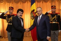 سفير طاجيكستان يقدم أوراق إعتماده لرئيس جمهورية مولدوفا