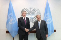 سراج الدين أصلوف يدعو أمين عام الأمم المتحدة لزيارة طاجيكستان