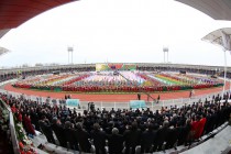 رئيس جمهورية طاجيكستان يحضر إحتفال عيد ” النوروز” الدولى بمدينة ترسونزاده