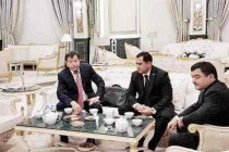 وزير داخلية طاجيكستان يلتقى نظيره التركمانى فى عشق آباد