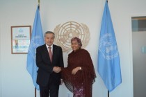 لقاء سراج الدين أصلوف مع نائبة الأمين العام للأمم المتحدة