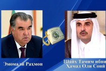 مكالمة هاتفية لرئيس جمهورية طاجيكستان مع أمير دولة قطر