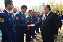 تدشين مبنى جديد لموظفي النيابة العامة لجمهورية طاجيكستان من جانب الزعيم الطاجيكى، إمام على رحمان