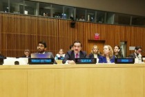 حضور الممثل الدائم الطاجيكى فى المجلس الاقتصادي والاجتماعي بشأن إعادة تشكيل نظام الأمم المتحدة الإنمائي من أجل تنفيذ خطة عام 2030