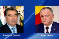 تبادل برقيات التهاني بين الرئيس الطاجيكى و رئيس مولدوفا بمناسبة مرور 25 سنة على إقامة العلاقات الدبلوماسية بين البلدين
