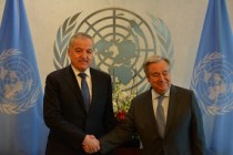 لقاء وزير خارجية طاجيكستان مع أمين عام الأمم المتحدة
