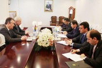 لقاء وزير داخلية طاجيكستان مع سفير ألمانيا فى دوشنبه