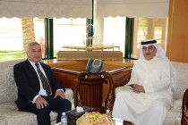 سفير جمهورية طاجيكستان لدى دولة الكويت يجتمع مع  رئيس مجلس الادارة مدير عام الهيئة العامة لشؤون الزراعة والثروة السمكية الكويتى