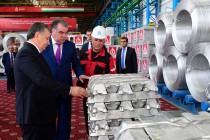 زيارة رئيس جمهورية طاجيكستان و رئيس جمهورية أوزبكستان  “شركة طاجيك للألمنيوم” و شركة ذات المسئولية المحدودة TALCO-CRANAS