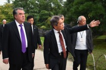 رئيس جمهورية طاجيكستان ، إمام علي رحمان يواصل زيارته الرسمية لليابان فى مدينة كيوتو