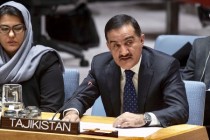 حضور الممثل الدائم لطاجيكستان لدى الأمم المتحدة فى اجتماع مجلس الأمن الدولي بشأن أفغانستان