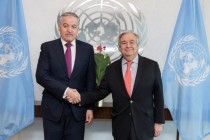 اجتماع وزير خارجية طاجيكستان مع الأمين العام للأمم المتحدة