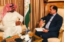 لقاء السفير الطاجيكي مع مدير ادارة شركة ساحات المدن السعودية