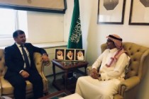 لقاء السفيرالطاجيكي مع نائب وزير الخارجية السعودي