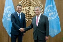 اجتماع رئيس وزراء جمهورية طاجيكستان مع الأمين العام للأمم المتحدة