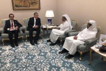 وزير الخارجية الطاجيكي يجتمع مع نظيره القطري آل ثاني
