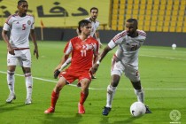 خسر منتخب طاجيكستان لكرة القدم أمام منتخب الإمارات في مباراة ودية بنتيجة هدفين مقابل لاشيء