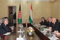 رئيس مجلس النواب التابع للمجلس الاعلي لجمهورية طاجيكستان يلتقي مع رئيس المجلس الأعلى للمصالحة الوطنية في أفغانستان