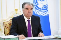 رئيس جمهورية طاجيكستان إمام علي رحمان يشارك في الاجتماع الأول للفريق رفيع المستوى المعني بقضايا المياه والمناخ