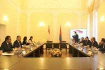 سراج الدين مهر الدين  وزير الخارجية  الطاجيكي  يلتقي  مع  وزير خارجية جمهورية أرمينيا آرا أيفازيان