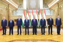 رئيس جمهورية طاجيكستان إمام علي رحمان يستقبل رؤساء الوفود والمشاركين في اجتماع لجنة أمناء مجالس الأمن للدول الأعضاء في منظمة معاهدة الأمن الجماعي