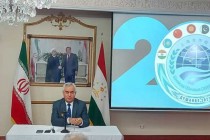 مؤتمر صحفي حول أولويات رئاسة طاجيكستان في منظمة شنغهاي للتعاون فى طهران