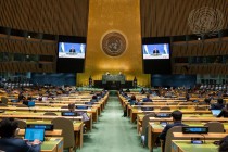 الرئيس الطاجيكي علي منبر الأمم المتحدة: طاجيكستان تدين الخروج على القانون والقتل والقمع ضد الشعب الأفغاني