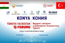 منتدى الأعمال بين طاجيكستان وتركيا في قونية قريبا